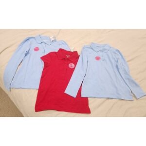 The Children's Place Girls Polo Shirts School Uniform Bundle Size M‎ 7/8 NWT